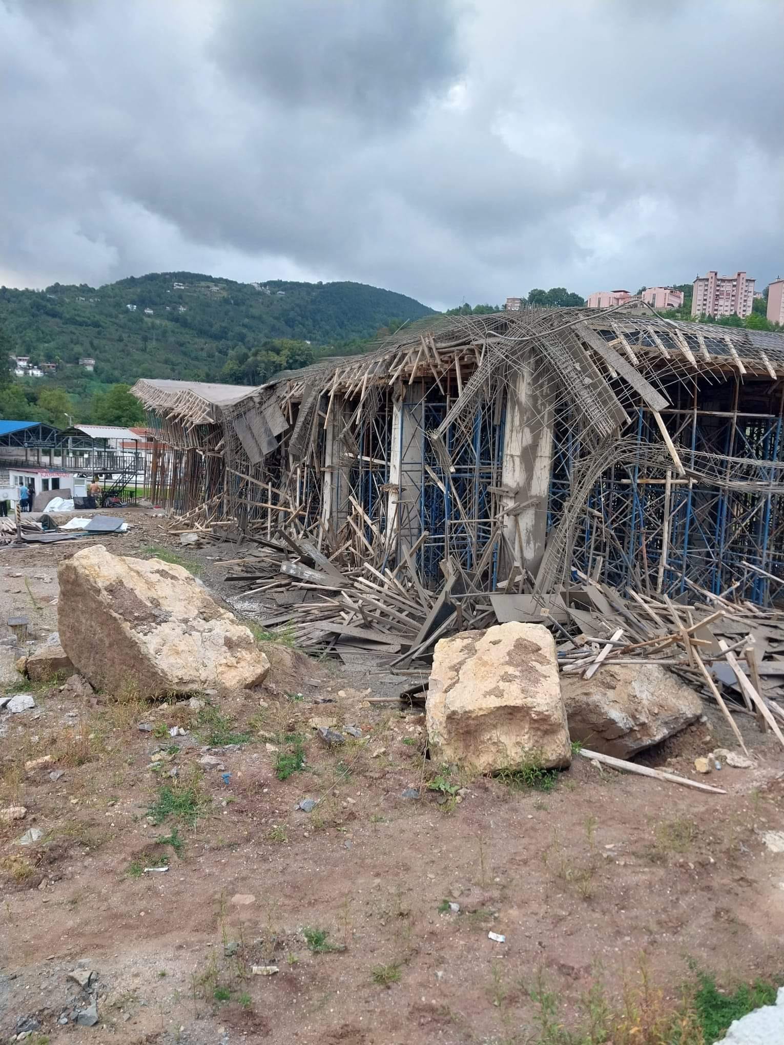 Gölköy İlçe Otogar İnşaatı Çöktü