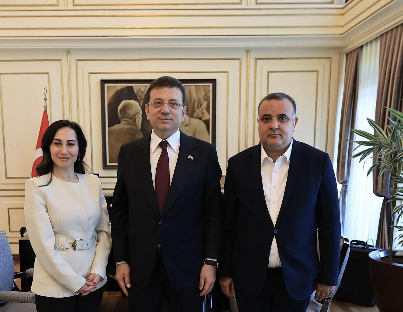 BAŞKANLAR GÜRZEL VE TAŞTAN İMAMOĞLU'NU ZİYARET ETTİ