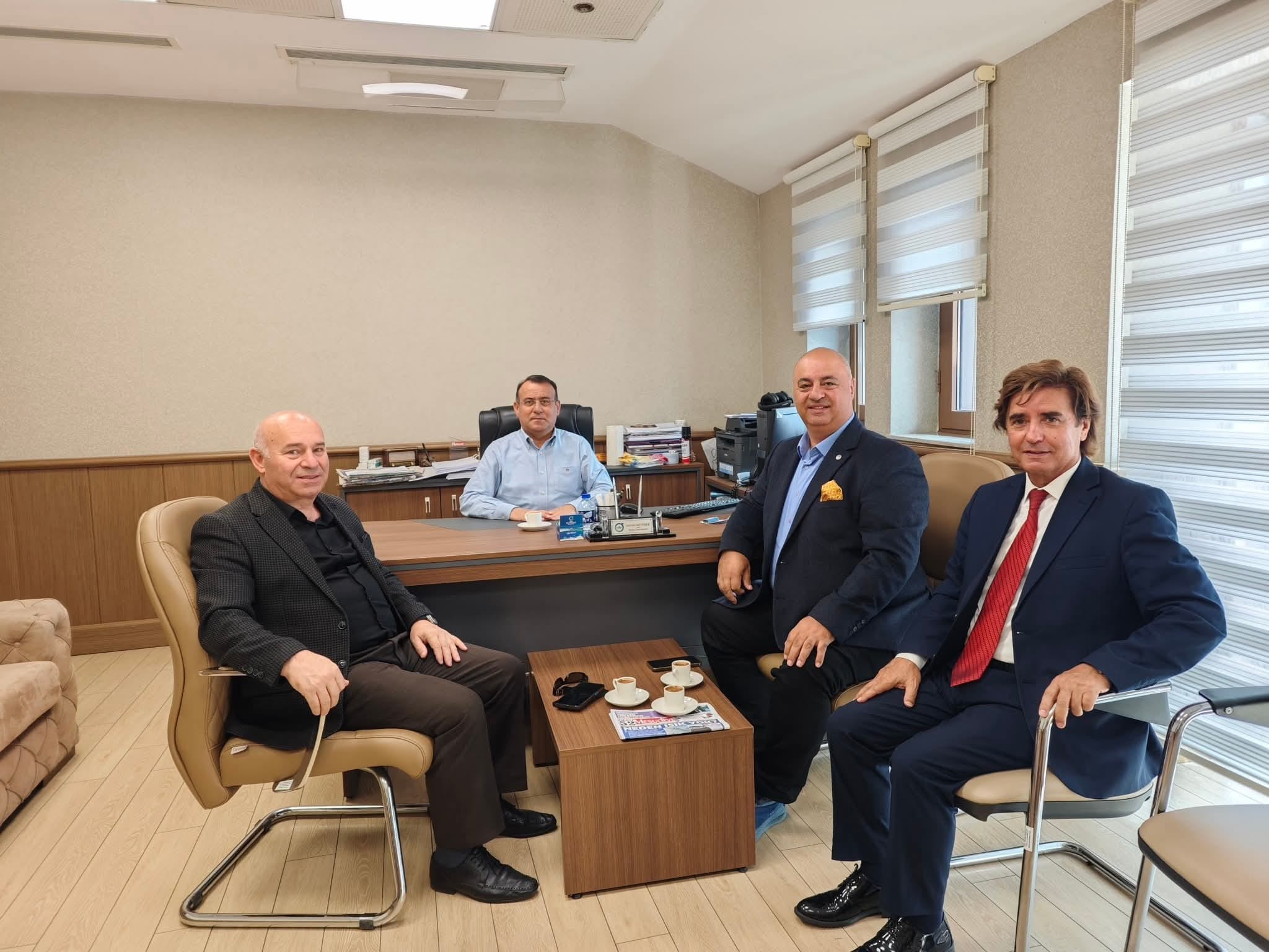 GAZETECİ BAŞKANLARDAN OBB BASIN DANIŞMANI METİN AKYĞREK'E ZİYARET