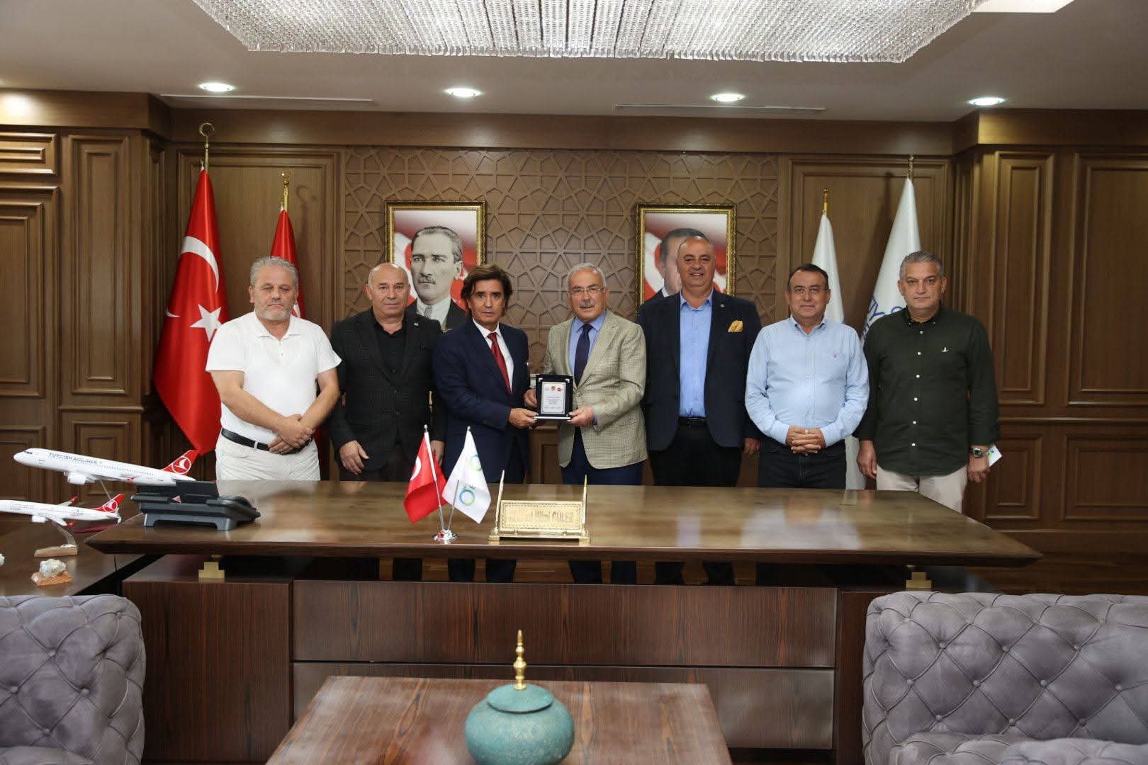 ORDU BÜYÜKŞEHİR BELEDİYE BAŞKANI GÜLER, BASIN BAŞKANLARINI KABUL ETTİ