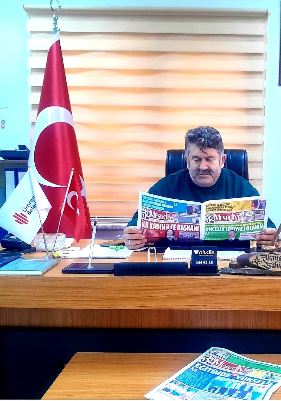MESUDİYELİ MUHTAR AHMET ŞAHİN MEMLEKETİNİN GAZETESİNE ABONE OLMAYA DAVET ETTİ